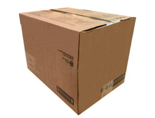 Caja de cartón corrugado utilizada como embalaje secundario