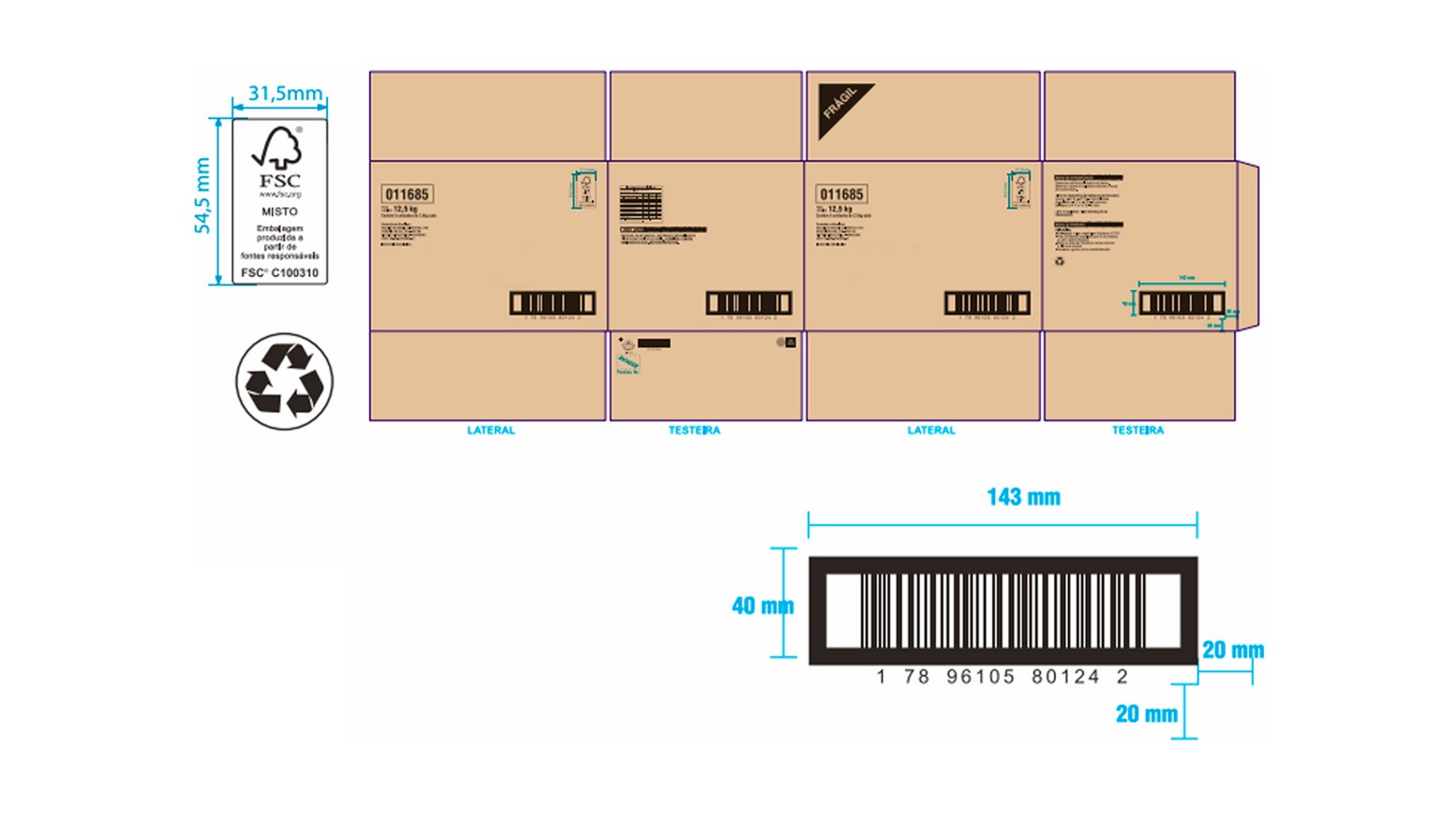 Desarrollo de caja y embalaje secundario